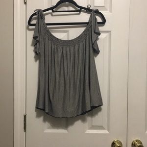 Black and white off the shoulder top